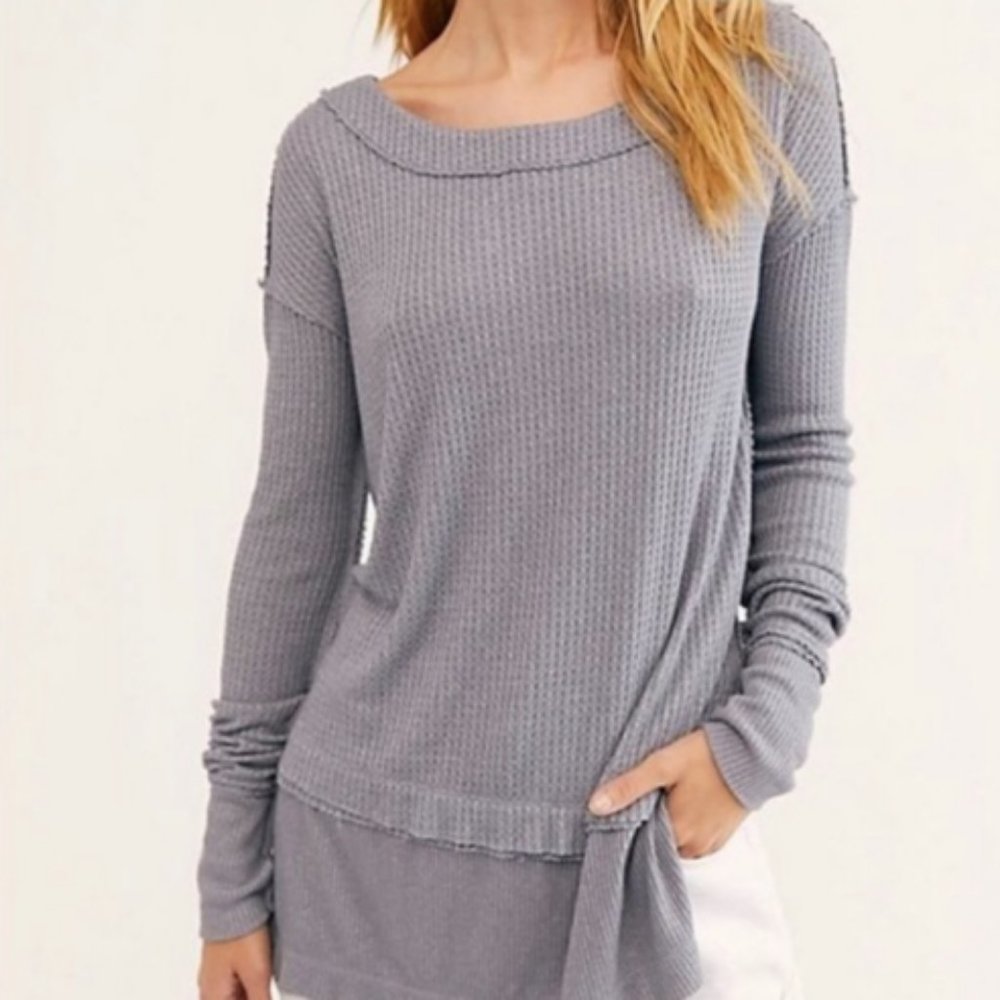 Free People North Shore Thermal Sweater Top Tunic